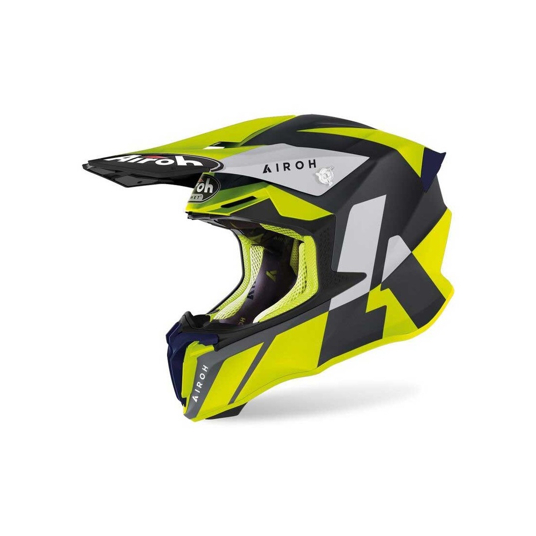 Airoh helmet Twist 2.0 Lift yellow blue matt