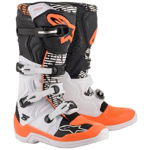 Motocross Boots Alpinestars Tech 5 White Orange