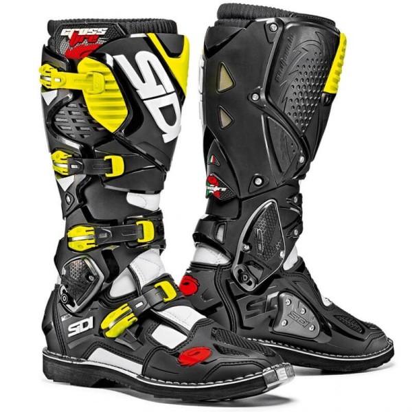 Motocross boots Sidi Crossfire 3 black yellow fluo
