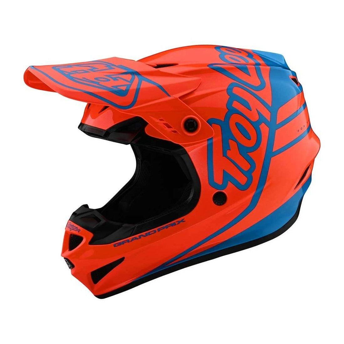 Motocross Helmet Troy Lee Designs GP Silhouette orange cyan