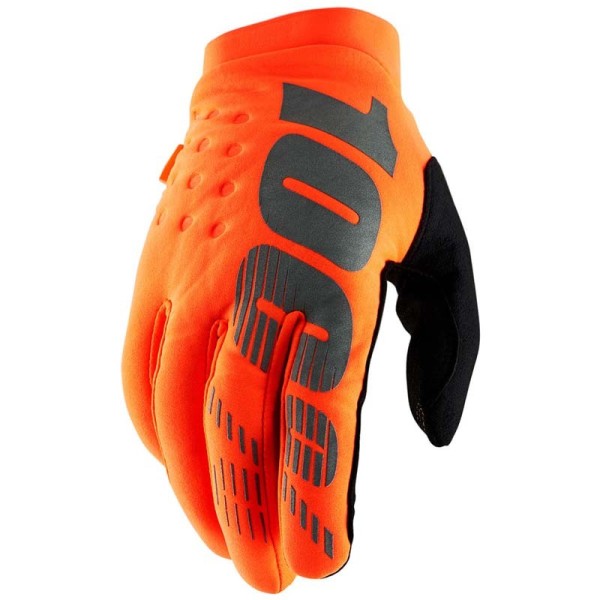 Motocross Gloves 100% BRISKER Orange
