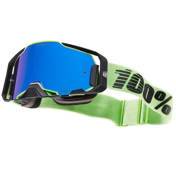 100% ARMEGA URUMA lente specchiata blu HIPER maschera Motocross Enduro Mtb  Dh